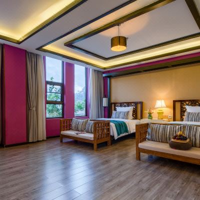 花园庭院双床房