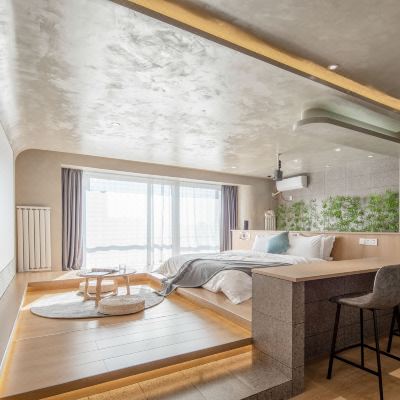 长相安(浴缸+AI智能+VIP巨幕影院)+洗衣机+朝南+两米大圆镜