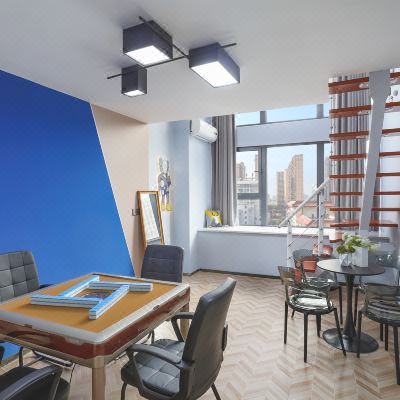 国粹丨梦回雀墰-LOFT麻将双床房丨极米影音