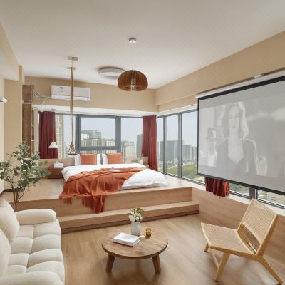 秋日秋语 希腊summer IMAX百寸影院房（270度湖景）