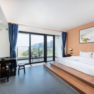 新中式一线海景榻榻米大床房