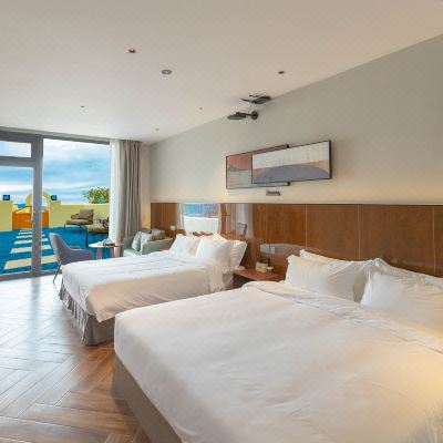 庭院海景双床房