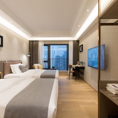 丽致双床房（烘干洗衣机+电视投屏）