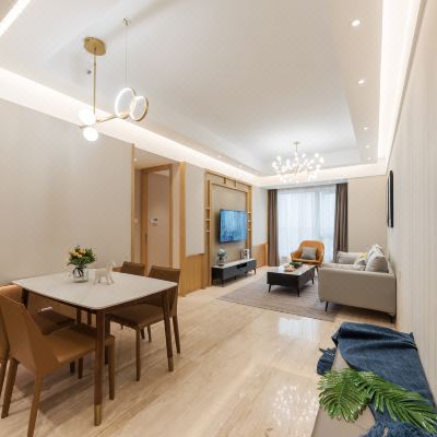 雅致两房一厅套房（烘干洗衣机+眺望珠江夜景）