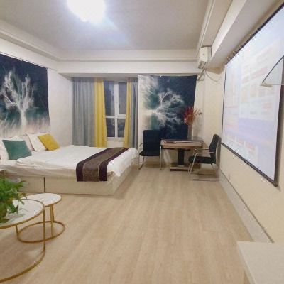 高清巨幕投影大床房（120寸高清投影）