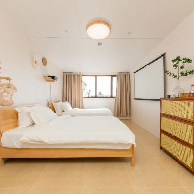 高清投影雅致双床房