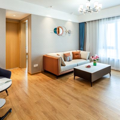 轻奢一室一厅套房丨喜临门床垫+冰箱+洗衣机+厨房