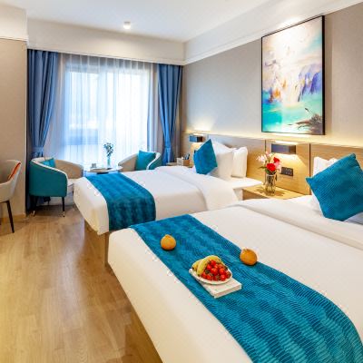 商务双床房丨全屋智能+小度AI客控+喜临门床垫+冰箱+洗衣机+厨房