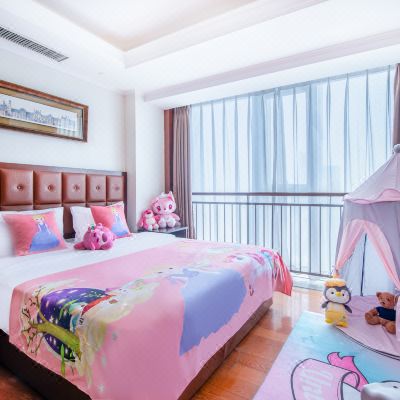 优选侧海景双卧亲子套房（洗衣机）