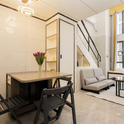 温馨私享Loft城市景观房（餐饮吧台+洗衣机+厨房+冰箱）