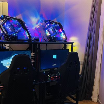 甜蜜双排大床房[3060+AMDR5+2K144+雷蛇外设]