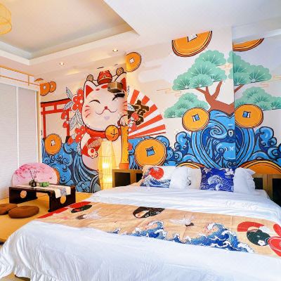 日式榻榻米巨幕投影投影主题房