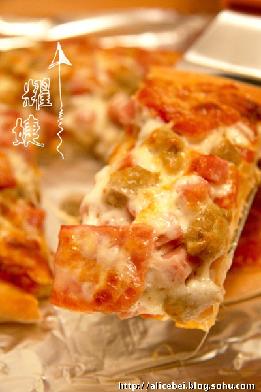 牛肉粒火腿pizza