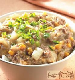 玉米牛肉丼