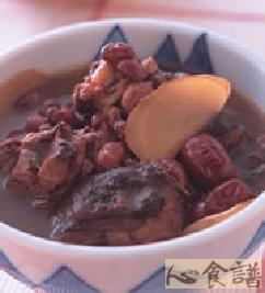 红豆乌骨鸡汤