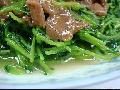 沙茶牛肉豆苗